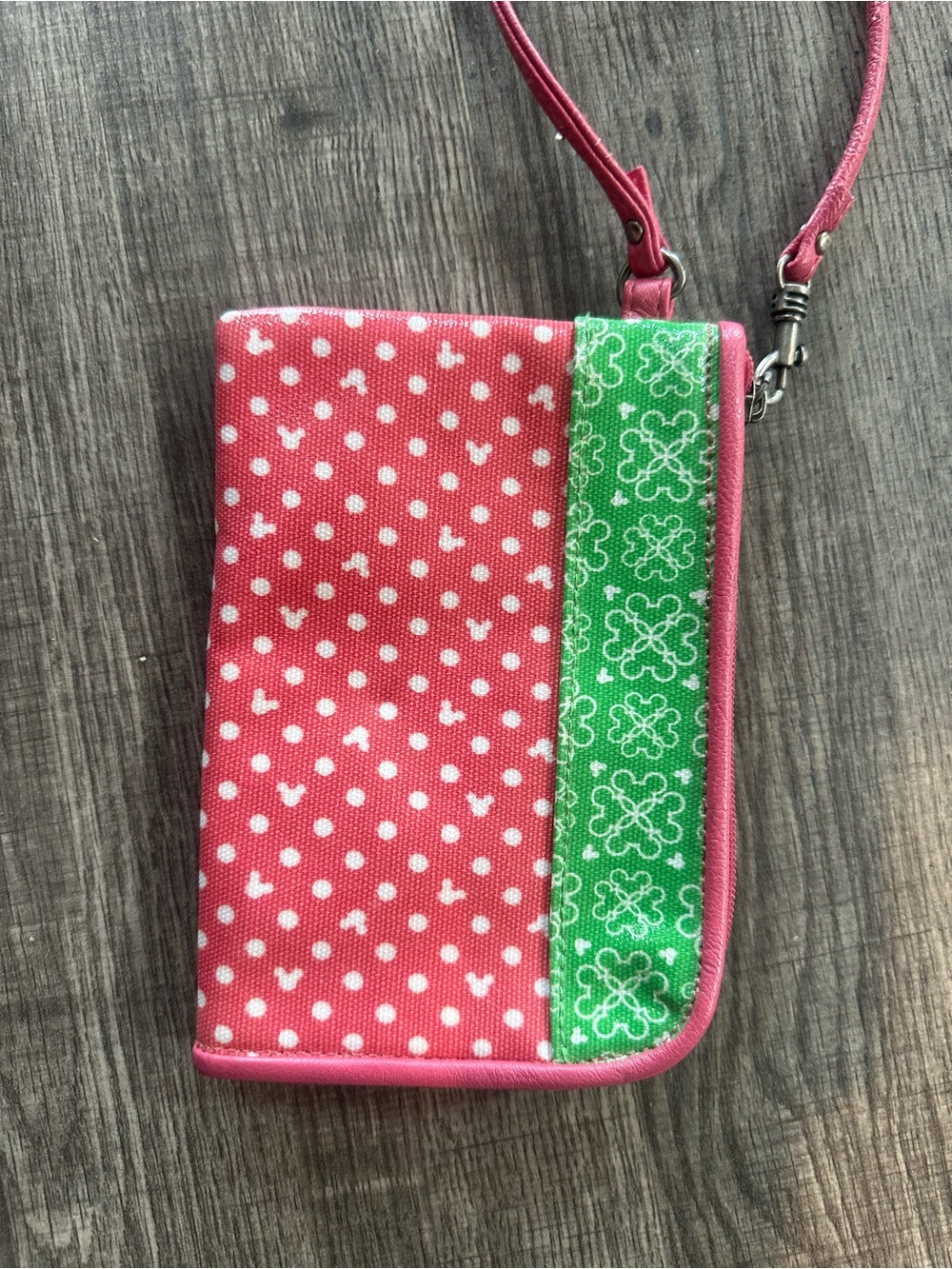 Official Disney Parks St. Patrick’s Day Hidden Mickey Shamrock Wristlet Wallet